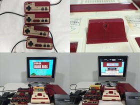 Rare Nintendo Famicom Square Button x2 Disk System 3D System Junk
