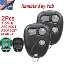 2pcs For 1997 1998 1999 Gmc Yukon Keyless Entry Remote Key Fob 3 Button Abo1502t 2pcs For 1997 1998 1999 Gmc Yukon Keyless Entry Remote Key Fob 3 Button Abo1502t