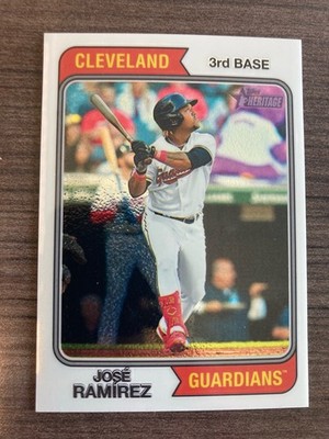 2023 Topps Heritage #11 José Ramírez Chrome #/999