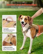Adjustable No Pull Dog Harness for Large Dogs   Tactical Pet Vest with Handle