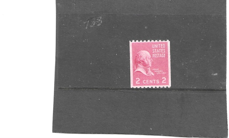 us stamps 1939: unused  John Adams  Scott # 850  from 1939