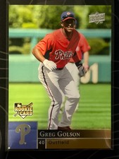 2009 Upper Deck - Rookie Card RC - Greg Golson #422 Phillies. rookie card picture