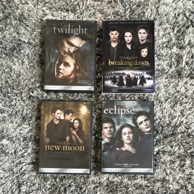 Twilight Saga DVD Set - Twilight, New Moon, Eclipse, Breaking Dawn Single Disc