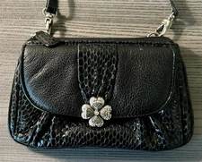 Brighton Lucky Charms Pouch Wallet Purse Option Eggplant w/ Detachable Strap