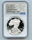 2021-W Type 1 Proof American Silver Eagle NGC PF69 Ultra Cameo