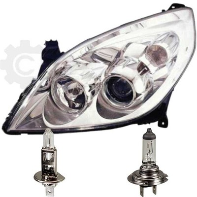 Halogen Scheinwerfer links für Opel Vectra C 09.05-> H7/H1 mit Motor