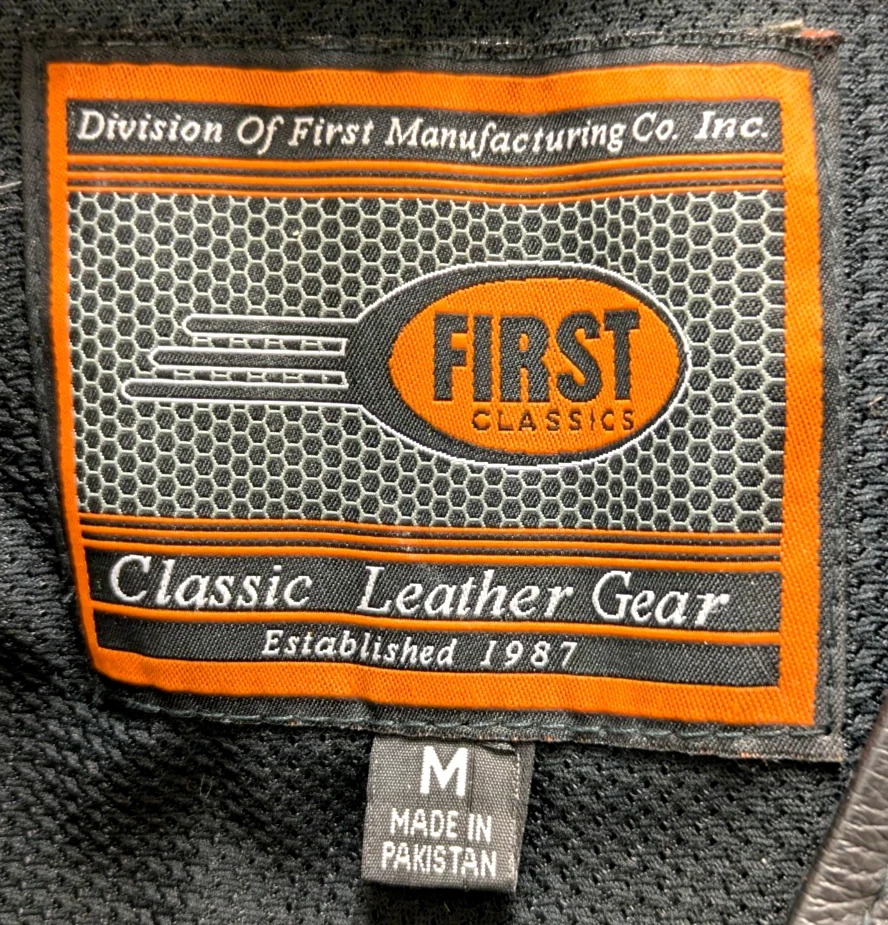 First Classics Motocycle Women's Leather Vest Sz. Medium Black New with Tag - Image 2 of 4