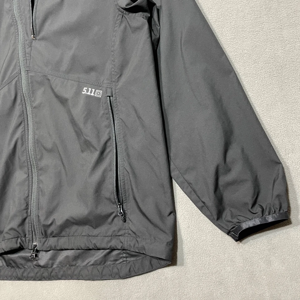 5.11 Jacket Tactical Light Utility Hidden Zips Black Cop Army Law Service USED - Image 3 of 4