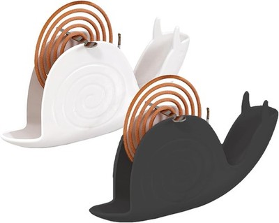 2 Pcs Mosquito Coil Holder Snail Incense Burner ABS Flame Retardant Material