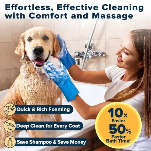 6PCS Pet Grooming Kit | Dog Washing Gloves | Dog Bath Brush | Dog Bath Gloves... - Picture 2 of 7
