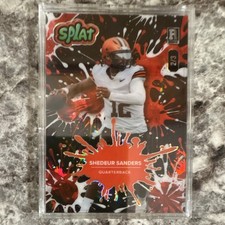 Wild Card 2025 Splat Shedeur Sanders Rookie Serial 2/3 Football SBRED01-SS