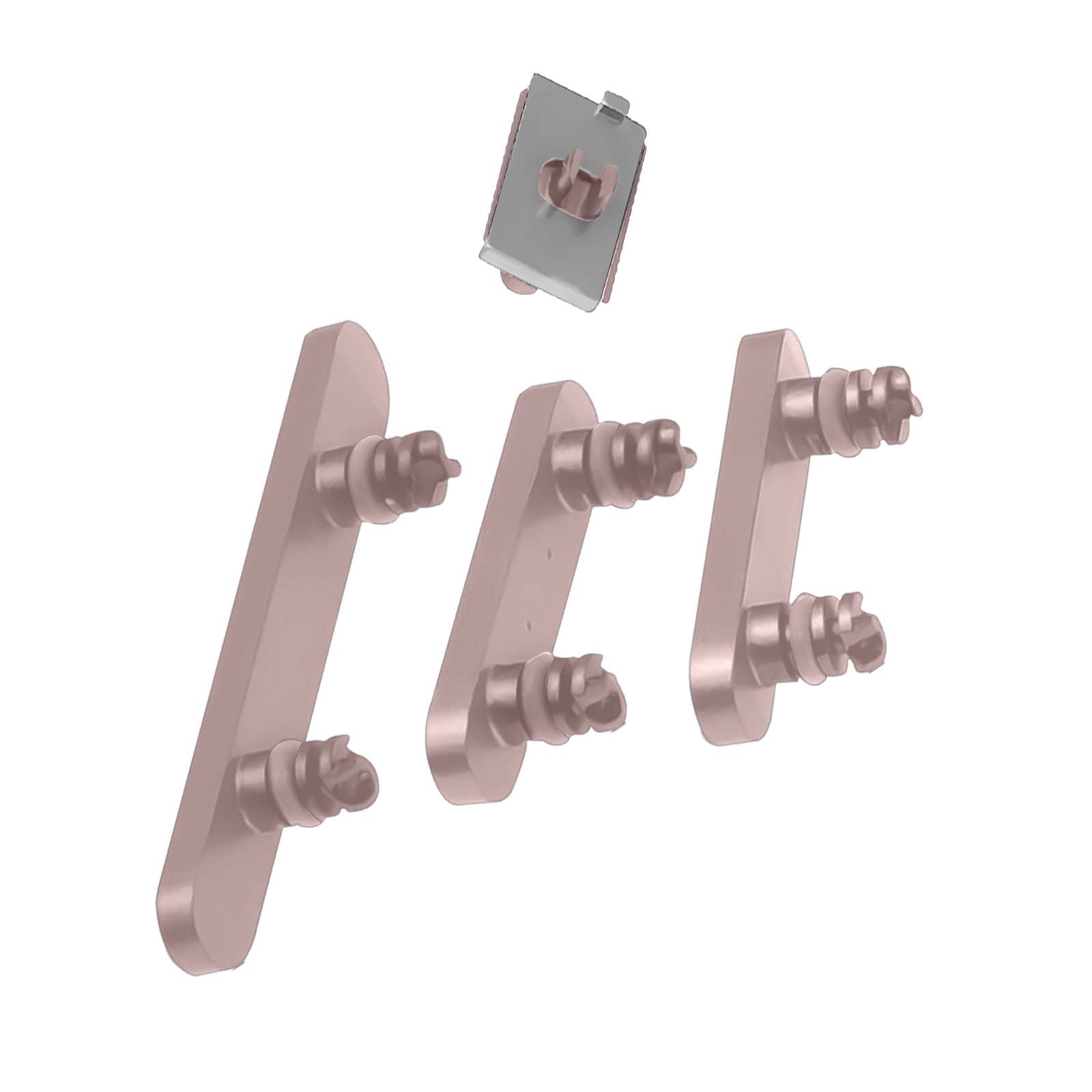 Nappe interrupteur volume vibreur iPhone 15 Plus Rose Clappio - 3