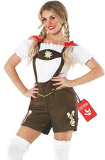    New OKTOBERFEST LEDERHOSEN Halloween Costume by Morph  Size Medium 8-10   