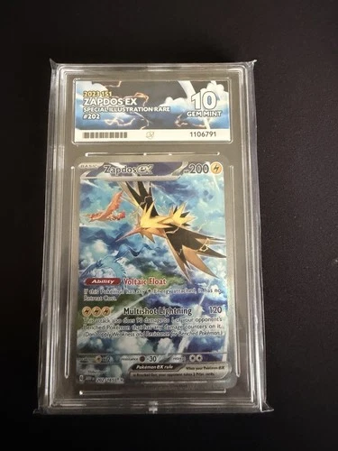 Zapdoes Ex Sir 151 Ace 10 Gem Mint Pokemon Card