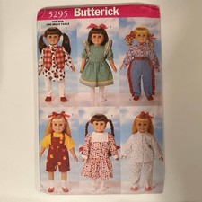 Butterick Pattern 5295 18" Doll Clothes UNCUT