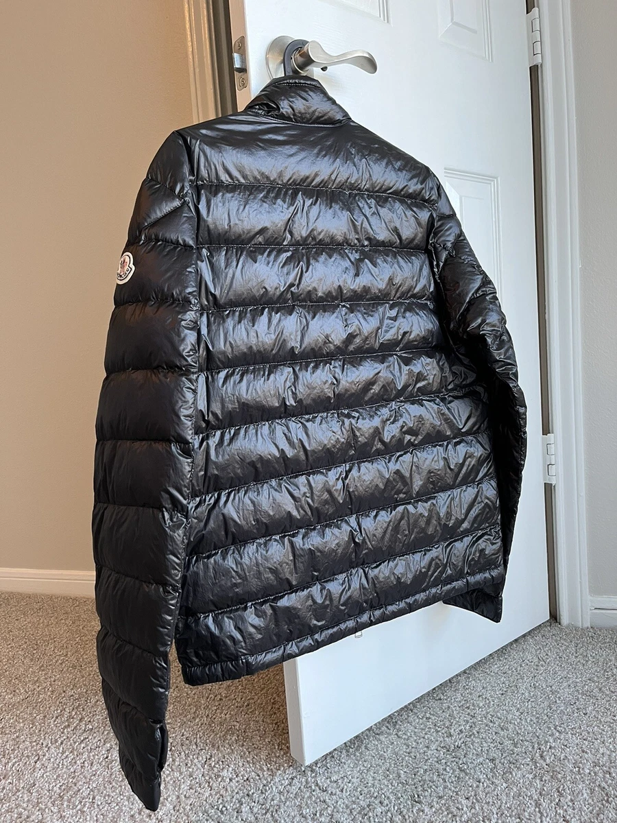 Mens moncler jacket black sales