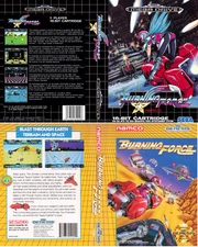 - Burning Force Megadrive Genesis PAL NTSC Box Art Case Insert Only