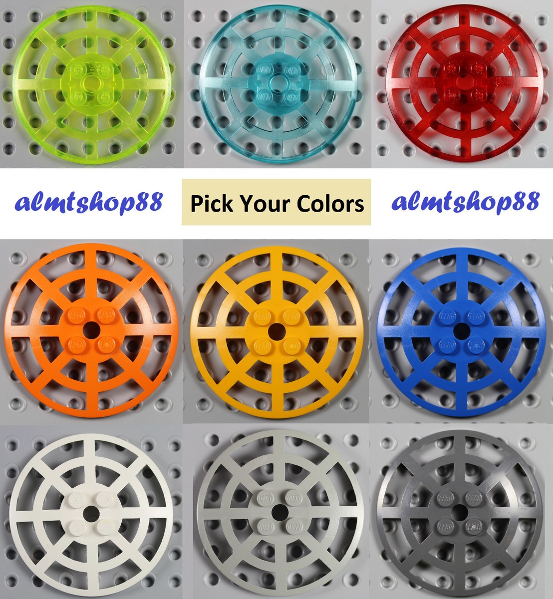 LEGO - 6x6 Dish Inverted Webbed - PICK YOUR COLORS - 4285 Radar