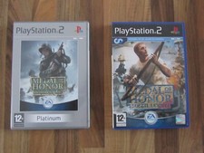 lot de deux jeux PLAYSTATION 2 PS2 MEDAL OF HONOR