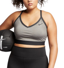 NIKE Plus Size Indy Dri-FIT Low-Impact Sports Bra BQ0974 Grey 3X NWT 35