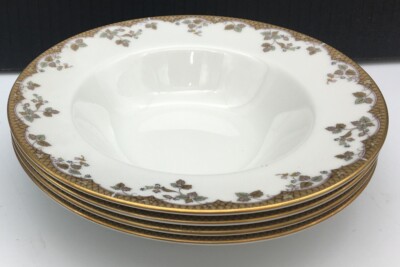 Royal Doulton China LYNNEWOOD Rim Soup salad Bowls Set of Four Mint Cond