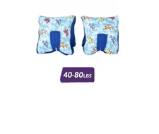 SwimSchool Adjustable Fabric Swim Pool Arm Floats 40-80 lbs Floating (Medium/Lar