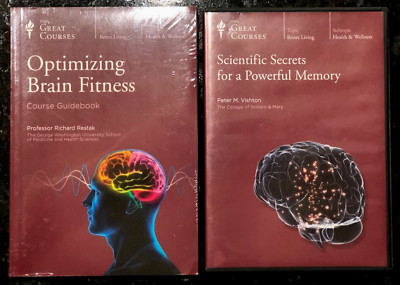 Great Courses DVD Lot OPTIMIZING BRAIN FITNESS & SCIENTIFIC SECRETS FOR A MEMORY