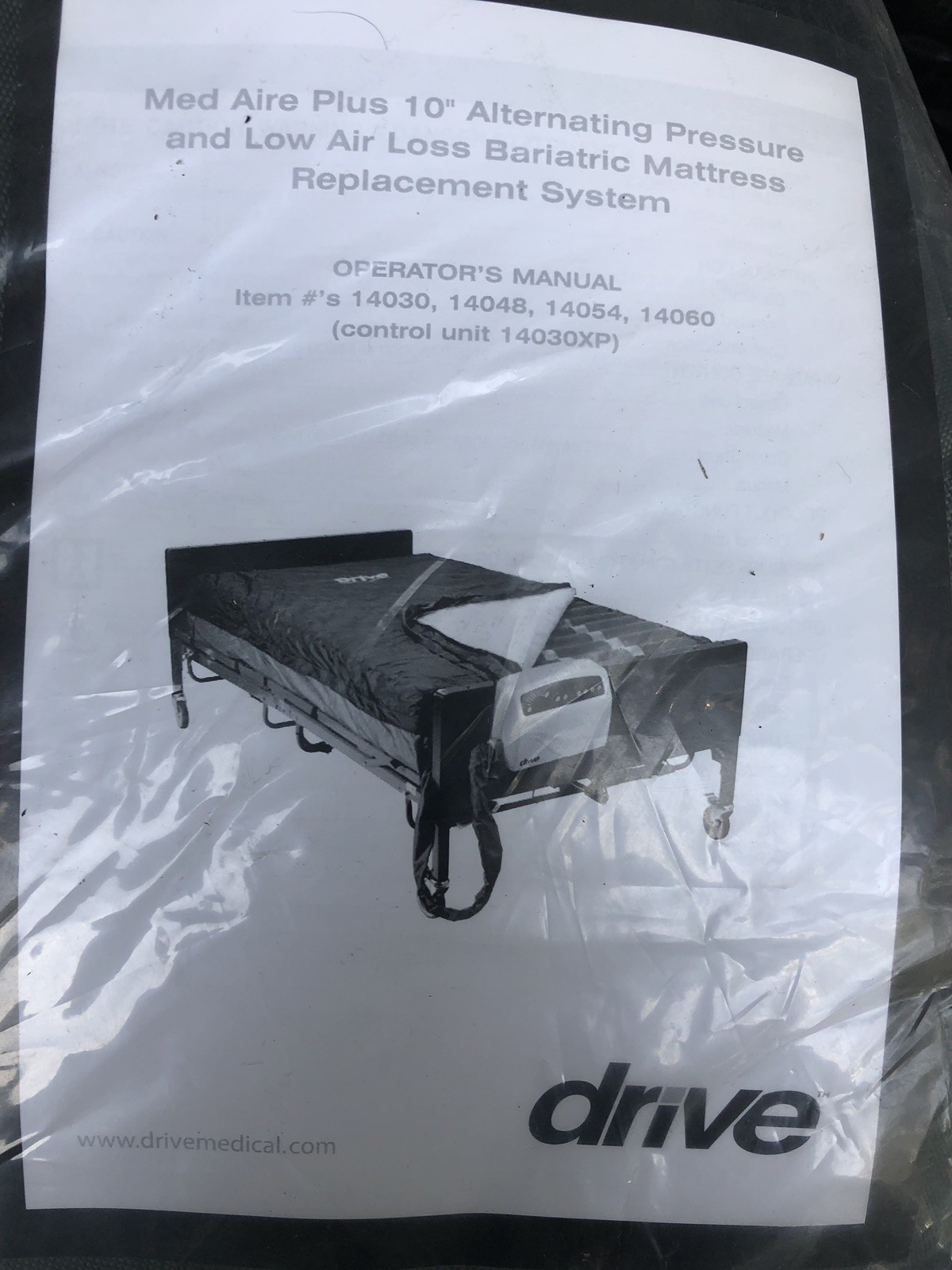 Drive Medical 14029 Med Aire Plus Low Air Loss Mattress Replacement, Alarm, Blue eBay