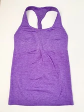 NWOT Lululemon Ebb & Flow Racerback Tank Top~Size 4~Power Purple~No Cups~RARE!