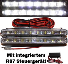 LED Tagfahrleuchten 8 FLAT E-Prüfzeichen + S...