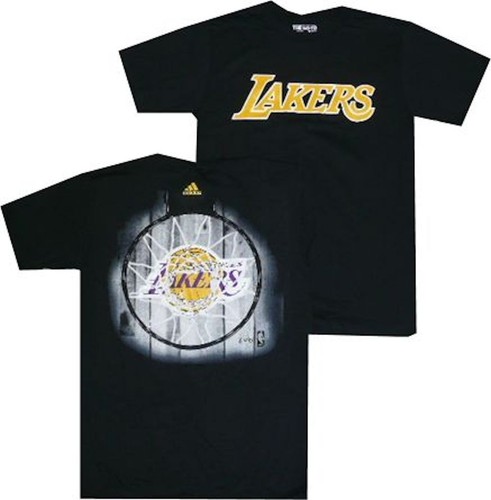 Los Angeles Lakers Dime 2-seitiges Adidas T-Shirt neu $ 25 Ausverkauf - Bild 3 von 4