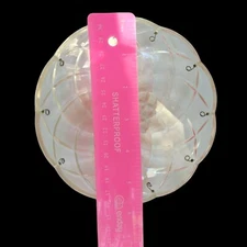 Chandelier Bobeche Clear Diamond Design 5.75" Diameter 10 Pins to Hang Crystals