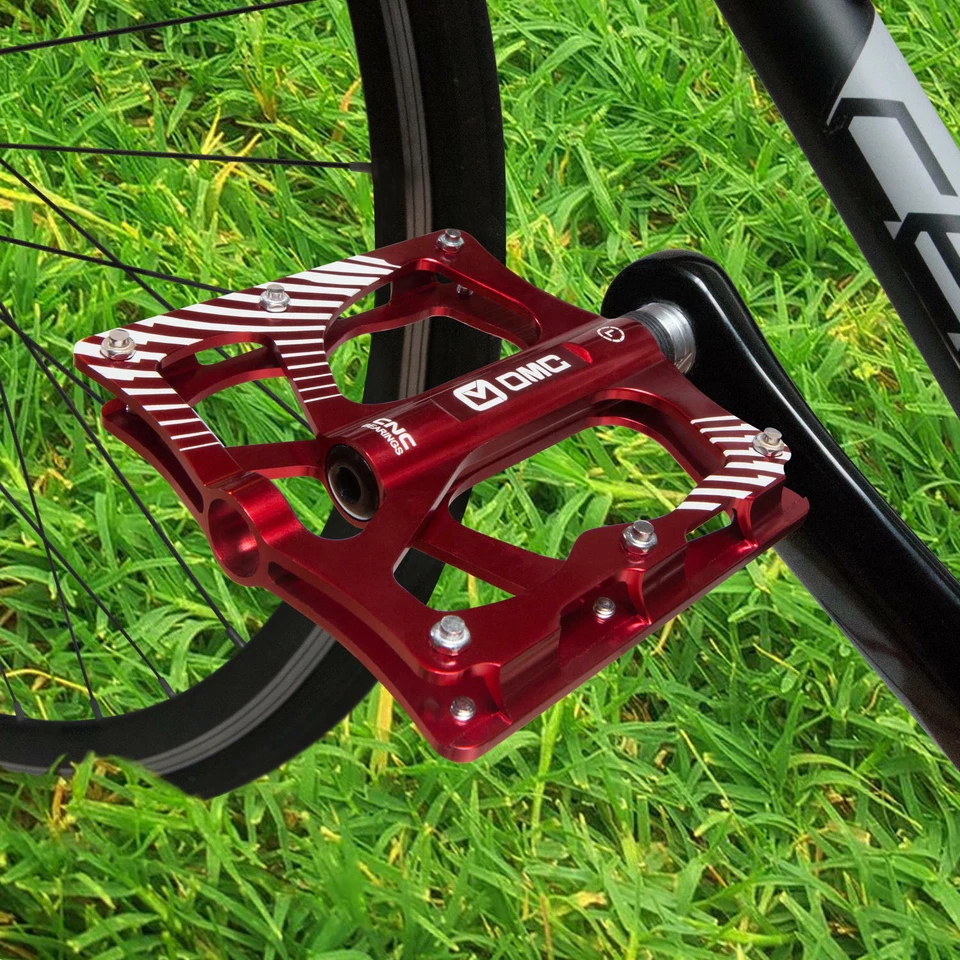 Pedais de mountain bike plataforma de alumínio OMC-307RE 9/16" 3 rolamentos selados MTB BMX - Imagem 2 de 4