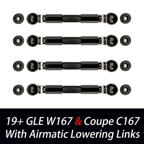 For Mercedes W167 C167 GLE Coupe 450 53 63 AMG Adjustable Air Lowering Links kit - Picture 8 of 9