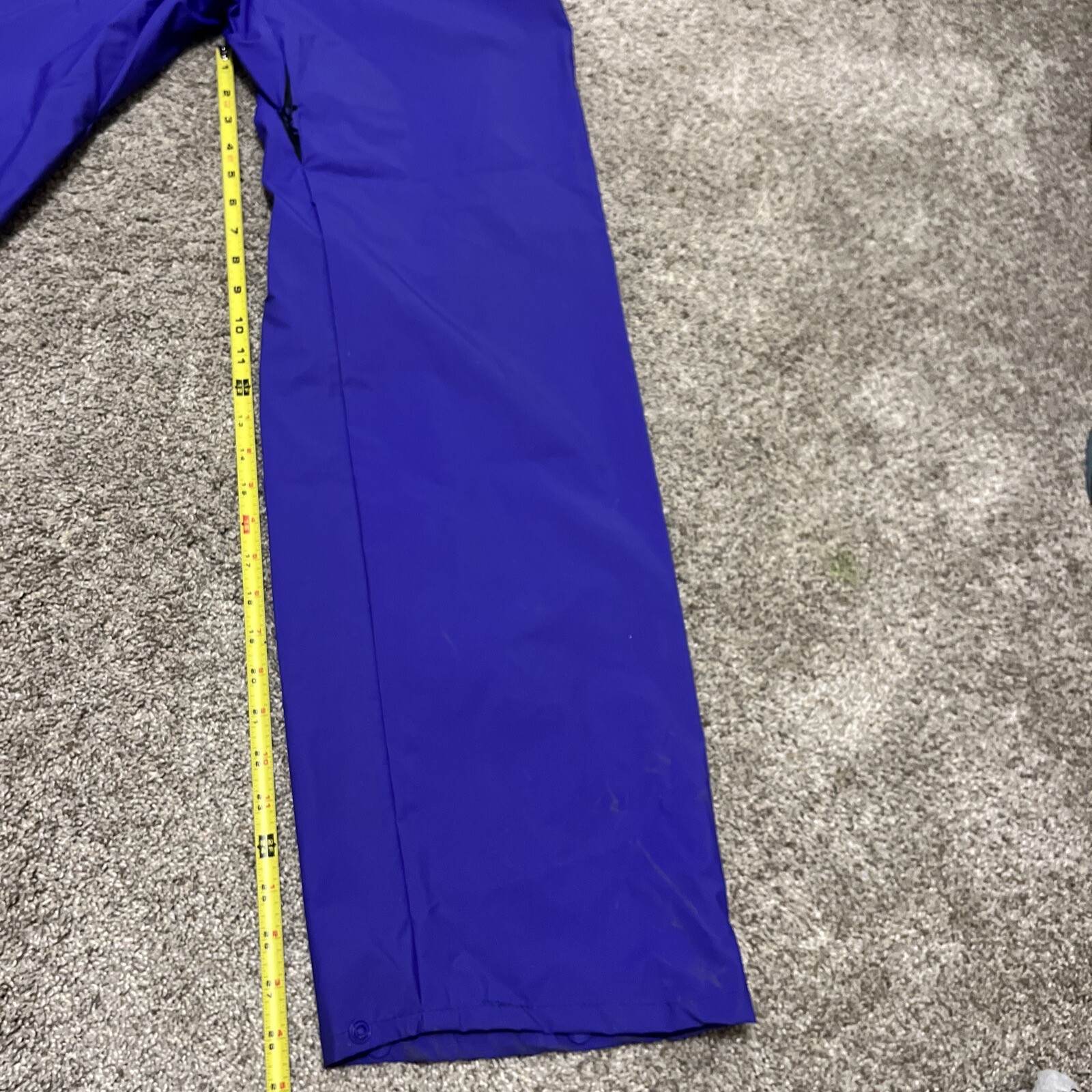 Columbia Sportswear Co Purple PVC rain suit hooded jacket pants Mens