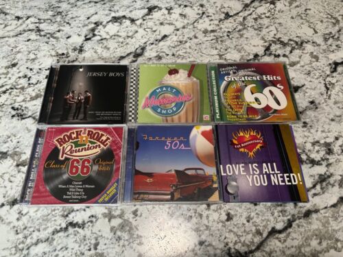 Classic Rock Oldies Lot 6 CDs USED Jersey Boys Forever 50's Class 66 - Picture 1 of 7