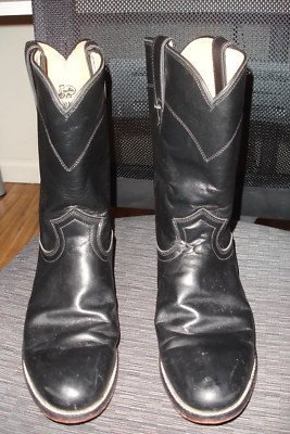 Justin Boots Black Ropers Men display picture 3