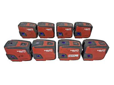 LOT of (8) HILTI PMC 46 PULSE POWER PLUMB & LINE COMBI-LASER DAMAGED
