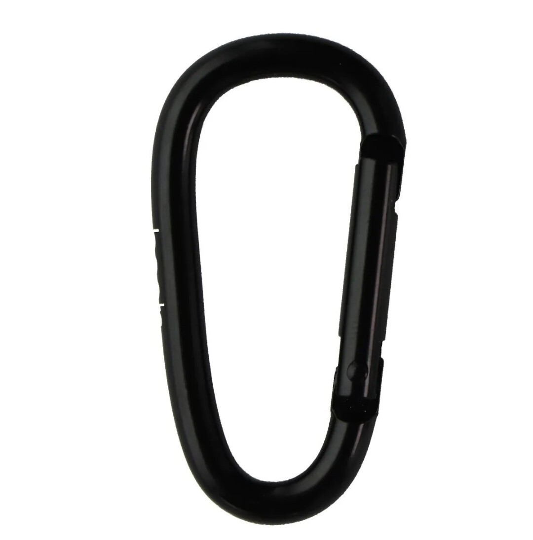 Beats by Dre OEM Carabiner Belt Hook D-ring Keychain - Black/White
