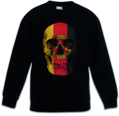 CLASSIC DDR SKULL FLAG Kids Boys Girls Pullover Banner  Deutschland Ost GDR
