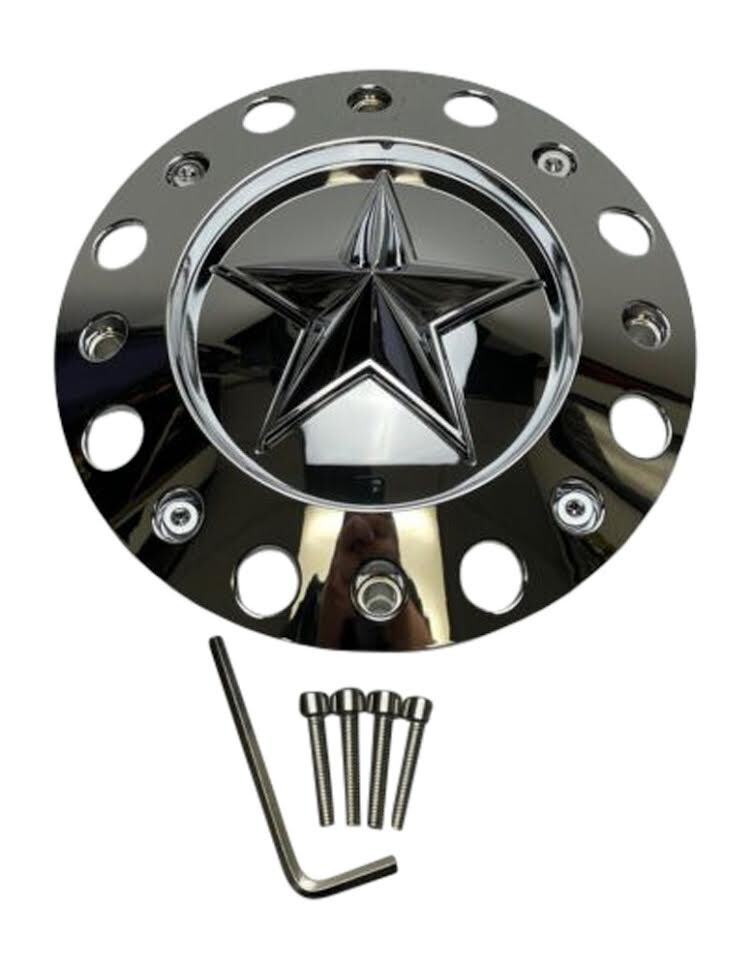 KMC XD Series Rockstar Chrome Wheel Center Cap W/Screws 1001775