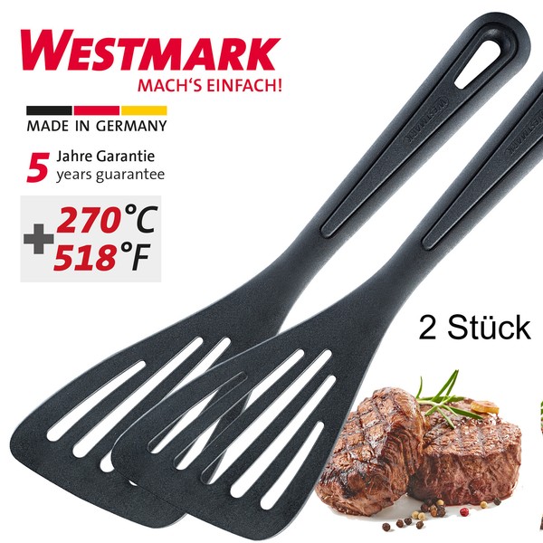 2 X Westmark Pfannenwender Wender Gentle Plus Ppa, GlasfaserverstäRkt, Anthrazit-image