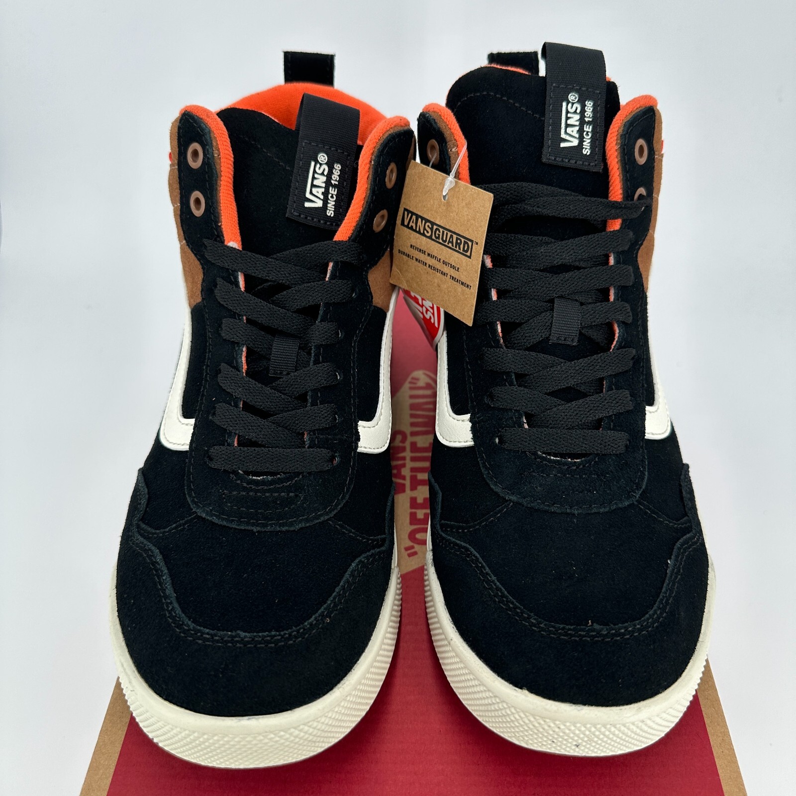 Vans Men's Range Exp High Top Suede Shoes 8 Dachshund/ Marshmallow