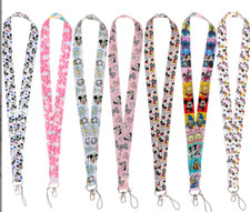 10pcs cartoon mickey minnie Lanyard Mobile Phone ID Card KeyChain Holder gift