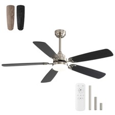 52In Ceiling Fan with 6speed wind Remote Control Reversible DC Motor With Light