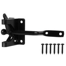Self-Locking Gate Latch Automatic Gravity Lever Latch for Wooden Fence Post
