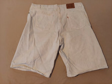 Mens Vintage Levis 550 Denim Shorts 42 Khaki Jeans