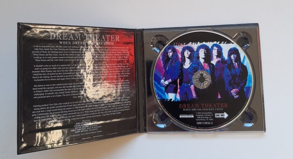DREAM THEATER When Dream and Day Unite CD (2002) Numbered No 5022/