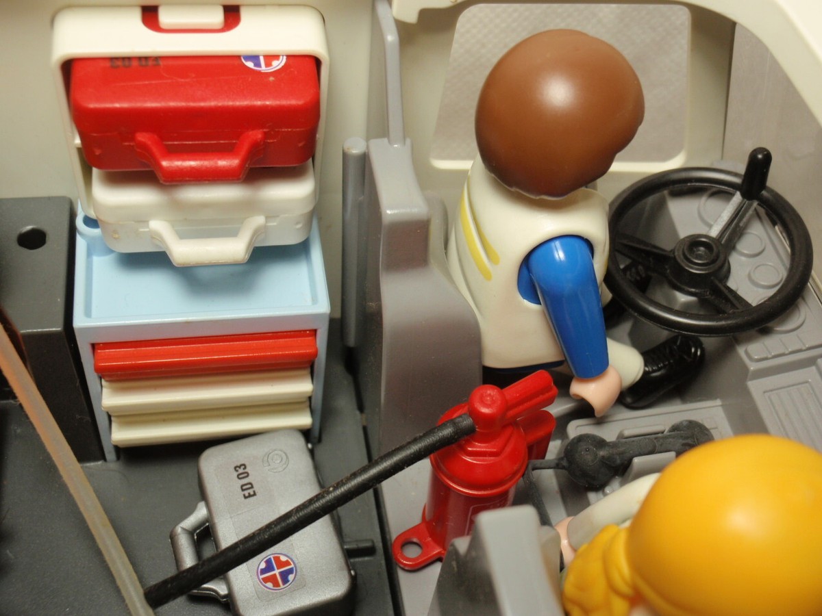 Lot Playmobil Ambulance 3925 + Fauteuil Roulant 4407 - Occasion, Univers Playmobil