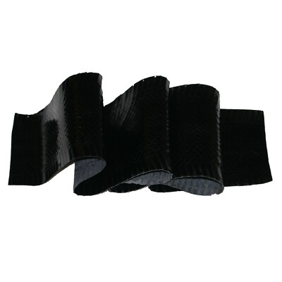 Glacier Wear Genuine Cobra Snakeskin Hide Dyed Black - lth5002